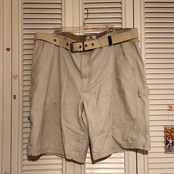 Faded Glory Other - Faded Glory 🎆 Khaki Belted Shorts